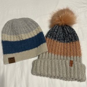 Pair of Hats avalanche w/ Pom C&C beanie